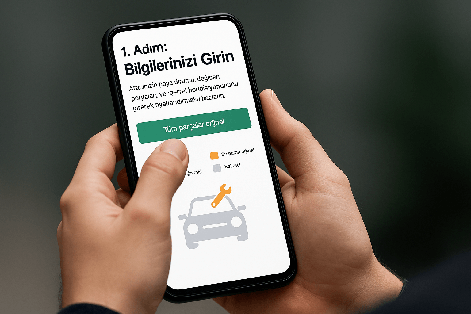 Bilgilerinizi girin